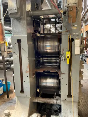 20" WIDE x 22" x 4-HI BLISS 100 HP POWERED ROLLING MILL: YOBRO #23828