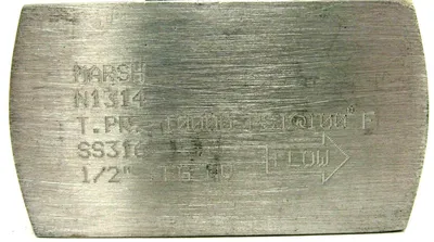 NEW MARSH VHS-FFG-12 BEIGAS VALVE 1/2" 316SS