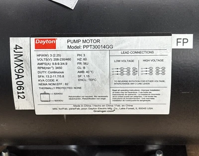 New | in-Stock Dayton 4JMX9A Centrifugal Pumps Indiana US | J&J Industrial Supply #1481555