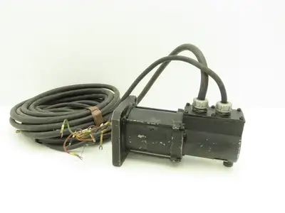 Toshiba RA10M AC Servo Motor 200W 3000 RPM 14mm Shaft