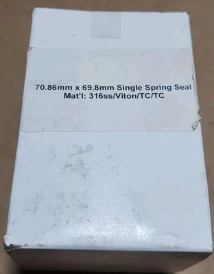 *NEW SURPLUS* Noss 70.86mmX69.8mm Single Spring Seal 316SS/Viton/TC/TC +Warranty