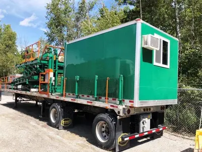 Bird 24 x 38 decanter trailer-mounted centrifuge, 316SS.