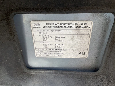 Used 2012 SUBARU IMPREZA Cars Michigan US | Miedema Asset Management Group #1457273