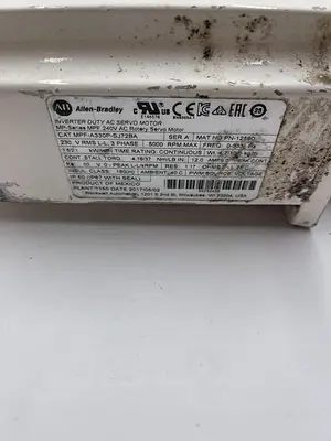 Used ALLEN-BRADLEY ALLEN-BRADLEY MPF-A330P-SJ72BA SER A, 2090-CPWM7DF-16AA05 Servo Motors | ND Industrial Surplus #1216197