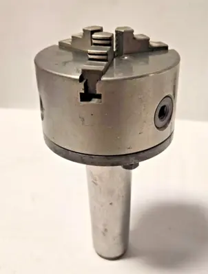 4-1/2" Diameter 3 Jaw Lathe Chuck KITAGAWA 4 A1 630 JAPAN With Morse 5 Arbor