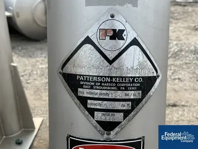 USED Patterson-Kelley 50 cu ft Patterson Kelley Twin Shell Blender