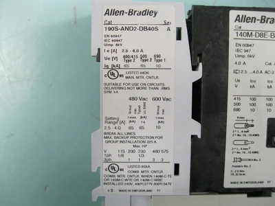 NEW Allen-Bradley 190S-AND2-DB40S
