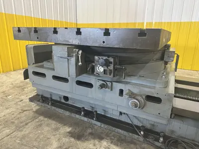 50" X 60" CINCINNATI BICKFORD CROSS SLIDING ROTARTY T-SLOT  MOTORIZED MILL TABLE: STOCK #22529