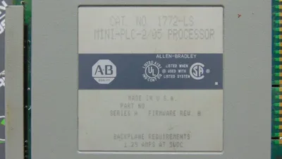 Allen Bradley 1772-LS Processor Module Ser. A FW Rev. H Used