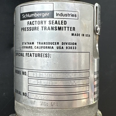 New | in-Stock Schlumberger FLH3000-100-18-11-01-21-XX-23 Test Equipment - Other Indiana US | J&J Industrial Supply #1260432