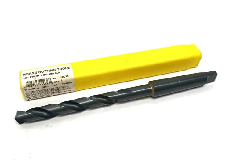 Used MORSE CUTTING TOOLS TAPER SHANK DRILL BIT 1302 9/16 2MTS DRL HSS BLK HSS/Cobalt Drills Michigan US | Maverick Industrial Sales #1122607