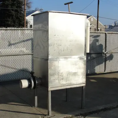 SPC7224  Tank 225 gallon vertical tank, Stainless Steel, flat Rectangular