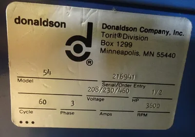 DONALDSON TORIT 54.0 Dust Collectors | Mohawk Machinery (4)