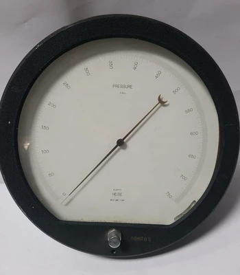 HEISE Pressure Gauge 0-750 Divisions Test Gage Steampunk