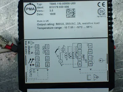 Used PMA TB4511000000U00 Temperature Controls Ohio US | HGR 24 #802908