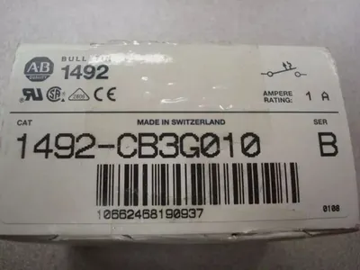 Allen Bradley 1492-CB3G010 Circuit Breaker 1 Amp 3 Pole New NIB
