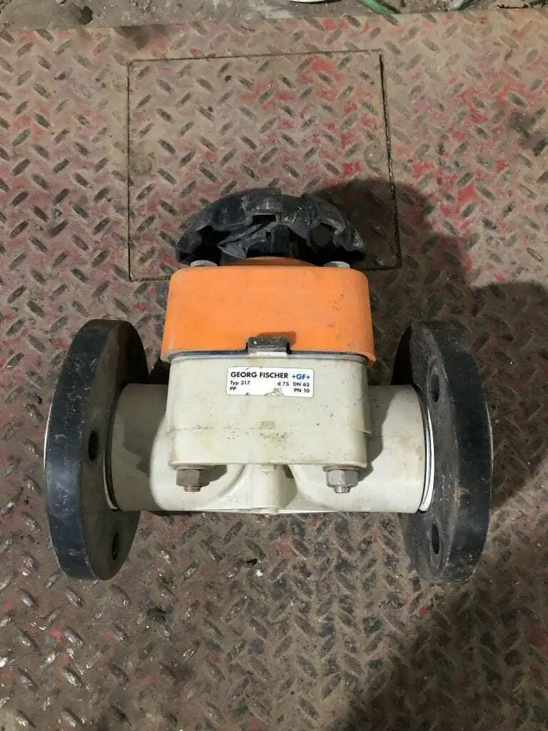 +GF+ Georg Fischer Type 317 Polypropylene 3″ Flanged Diaphragm Valve DN65