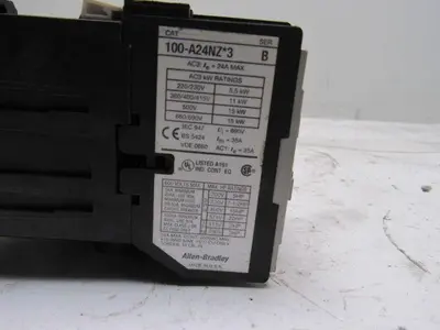 A-B Allen Bradley 100-A24NZ*3 Series B Contactor Starter 24VDC Coil