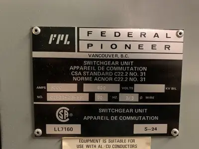 Used FEDERAL PIONEER 02877-A3-88 Circuit Breakers British Columbia CA | Lenmark #248989