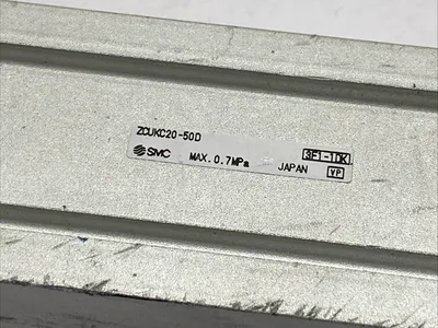 ZCUKC20-50D | SMC  Pneumatic Compact Guided Cylinder 20mm Bore 50mm Stroke - Used