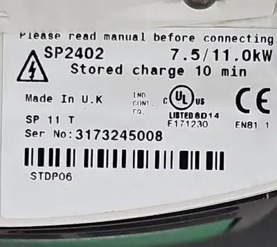 Used Emerson SP2402 Variable Speed Drives South Carolina US | Palmetto Automation #1159892