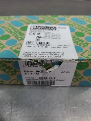 Phoenix Contact ST 4-TG (3038367) Terminal Block, Lot of 31. 4D-42