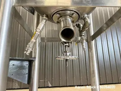 Used JC Pardo 26 Gallon 316 SS Reactor Tank – Double Motion Scrape Agitation, Jacketed, Hydraulic Tilt