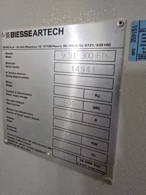 Biesse Skill FTK 300 4×10 Nesting CNC
