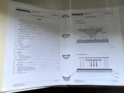 Heinkel HF 600.1 Inverting Filter centrifuge, 316L SS.