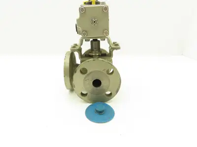 NDV Nippon EPN1304NB-L2 DN20 3/4" Flanged 3-Way Ball Valve & Pneumatic Actuator