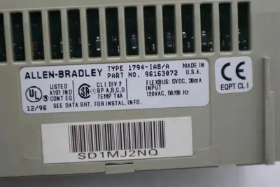 Allen Bradley 1794-IA8 1794-1A8 1794-IAB 1794-TBN Flex I/O Input Module #L-465C