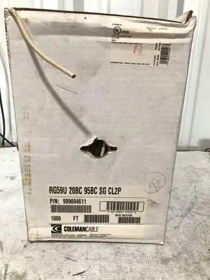 Coleman Cable RG59 20BC 95BC SG CL2P Class 2 Power-Limited Circuit Cable 900ft