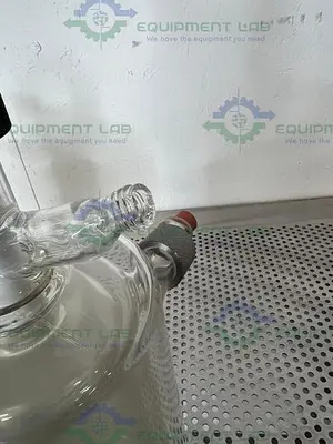USED LOT OF 2 - HEL 1 LITER TRIPLE WALL JACKETED GLASS REACTOR W/ VALVE