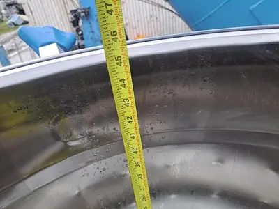 Tank, 79 Gallon, 316L Stainless Steel, Jacketed, 50 PSI, Fermenter, C #L744278