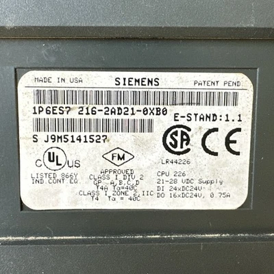 USED Siemens 6ES7 216-2AD21-0XB0