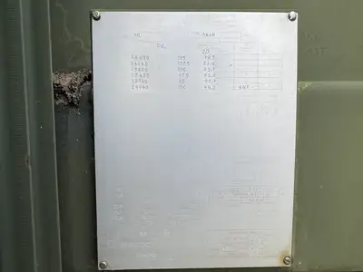 2000 kVA Oil-Filled ONAN Transformer, HV. 13800, LV. 600Y/347