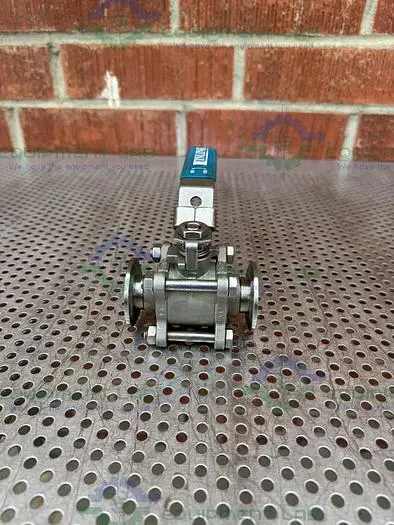 Used INLINE INDUSTRIES STAINLESS STEEL BALL VALVE W/ 1" SANITARY FITTING Valves/Fittings California US | Equipment Lab #485645