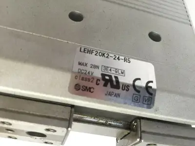 USED SMC BELT DRIVE 2-FINGER ELECTRIC GRIPPER 24V DC