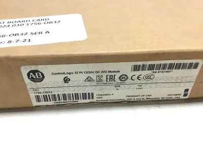 Allen-Bradley 1756-OB32 ControlLogix 32 Pt 12/24VDC D/O Module Ser A 16/10A 50/60C