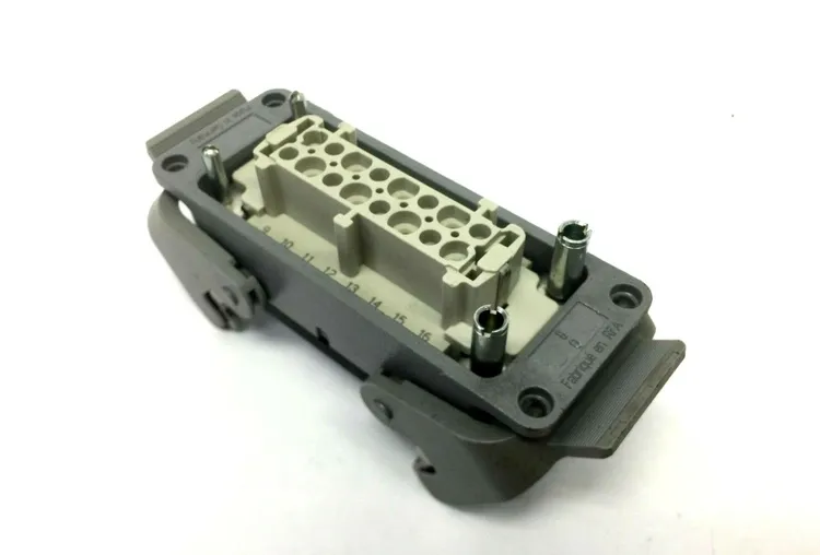 Used HARTING HAN 16 E-F INSERT FEMALE CRIMP W/ 2 LEVER HOUSING Inserts (Misc) | Maverick Industrial Sales #1115050