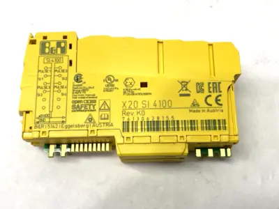 USED B&R REV. K0 SAFETY I/O MODULE 4 SAFE DIGITAL INPUTS 4 PULSE OUTPUTS