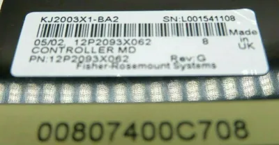 USED EMERSON DELTA V KJ2003X1-BA2 CONTROLLER MD 12P2093X062 KJ2003X1BA2