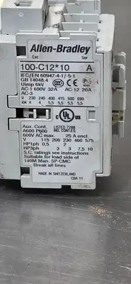 Used Allen-Bradley Allen Bradley 100-C12*10 PLC Contactors South Carolina US | Palmetto Automation #1505693