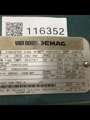 USED RELIANCE ELECTRIC P28G7061A