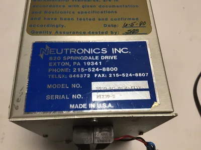 Neutronics Inc 5950-LC-FM-AE(1)F Oxygen Analyzer 5900 Series