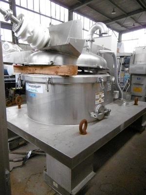 Rousselet Robatel DRC 100 Vx AV 2S mot vertical peeler centrifuge, 904L SS.