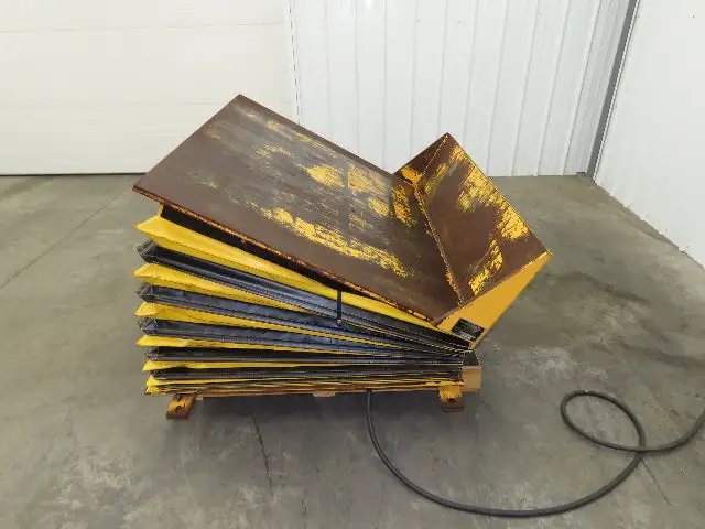 Econo Lift Pneumatic Tilt Table Tote Tipper 8000lbs 30° Degree 55 x 44" Top