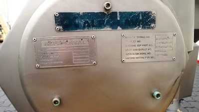 Alfa-Laval BMRPX 714 HGV-14C bactofuge, 316SS.