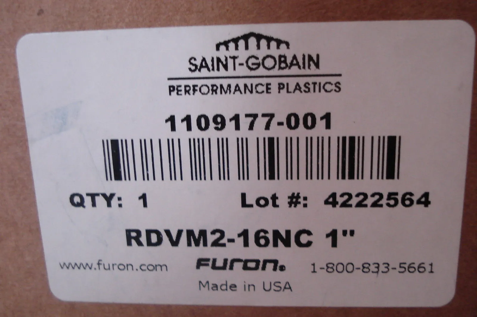 NEW FURON RYAN HERCO FLOW SOLUTIONS RDVM2-16NC 1'' 1109177-001