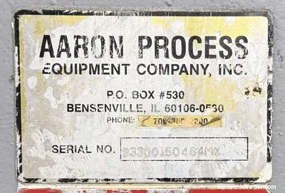 Aaron Process 300 Gallon Sigma Blade Mixer Extruder. 450 Gallon Total Capacity.
